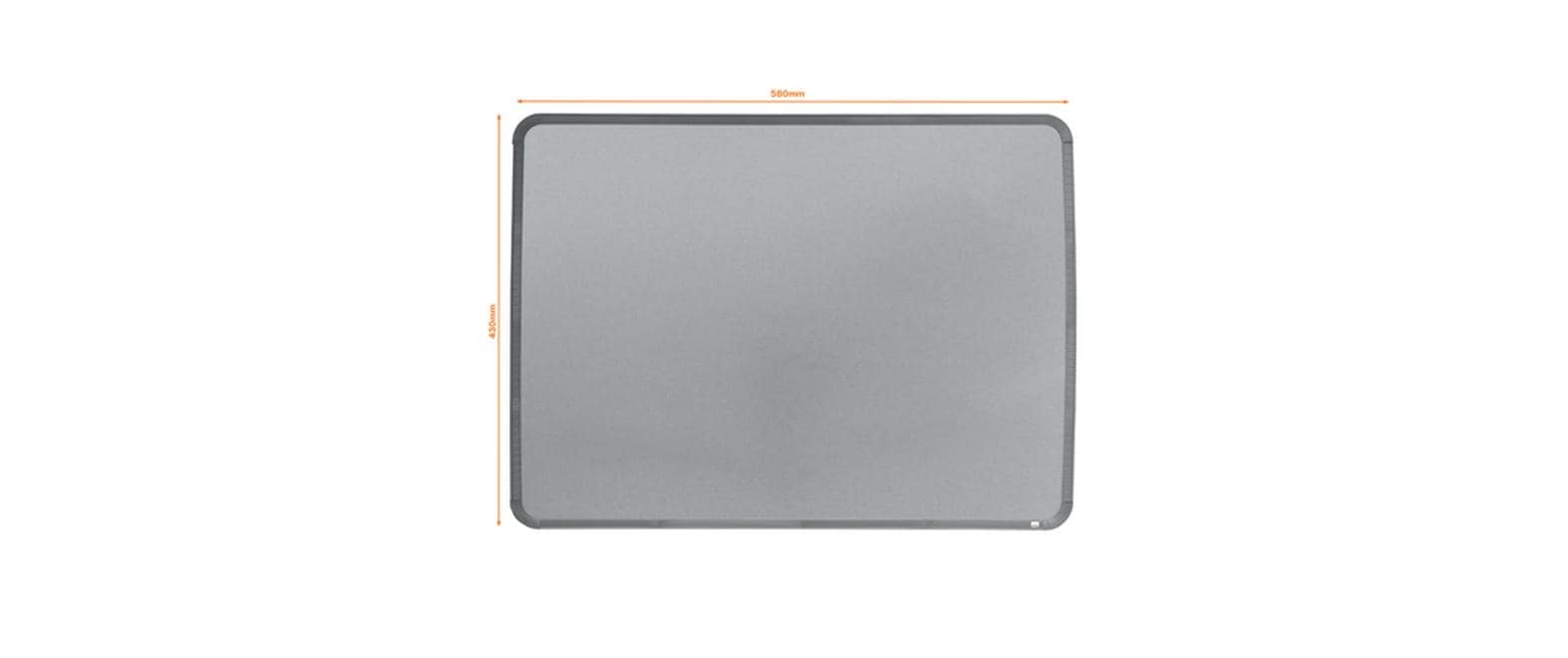 Nobo Whiteboard – 58 × 43 cm, magnetisch, Kunststoffrahmen, silber, Wandmontage