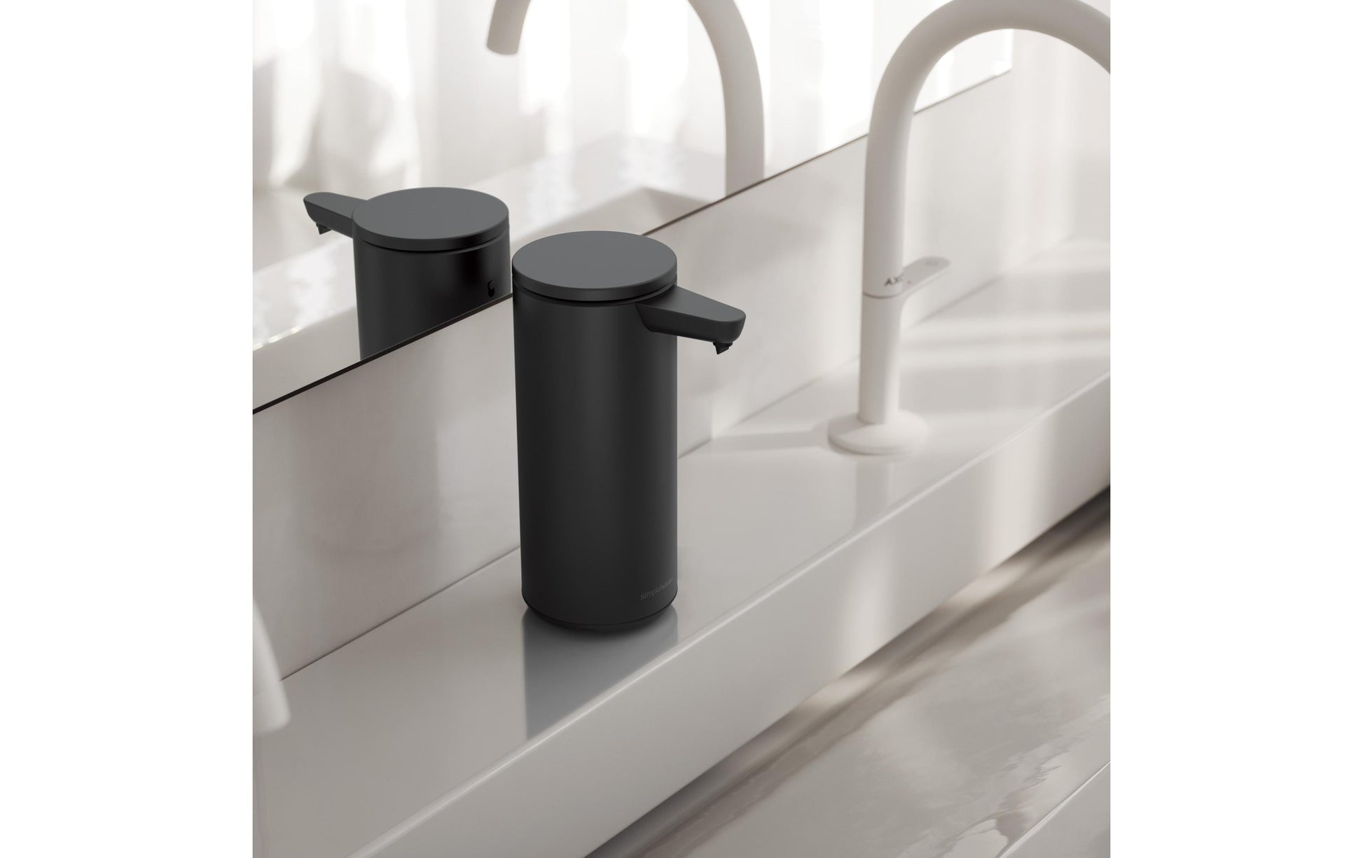 simplehuman ST1084 Seifenspender – Edelstahl, schwarz matt, 266 ml
