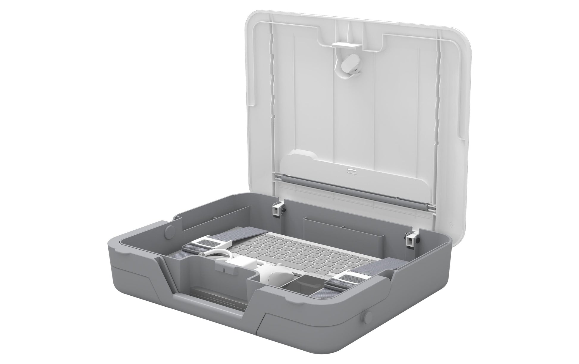 Fellowes BREYTA Laptop-Ständer – für Laptops bis 14", abschliessbar – Weiss