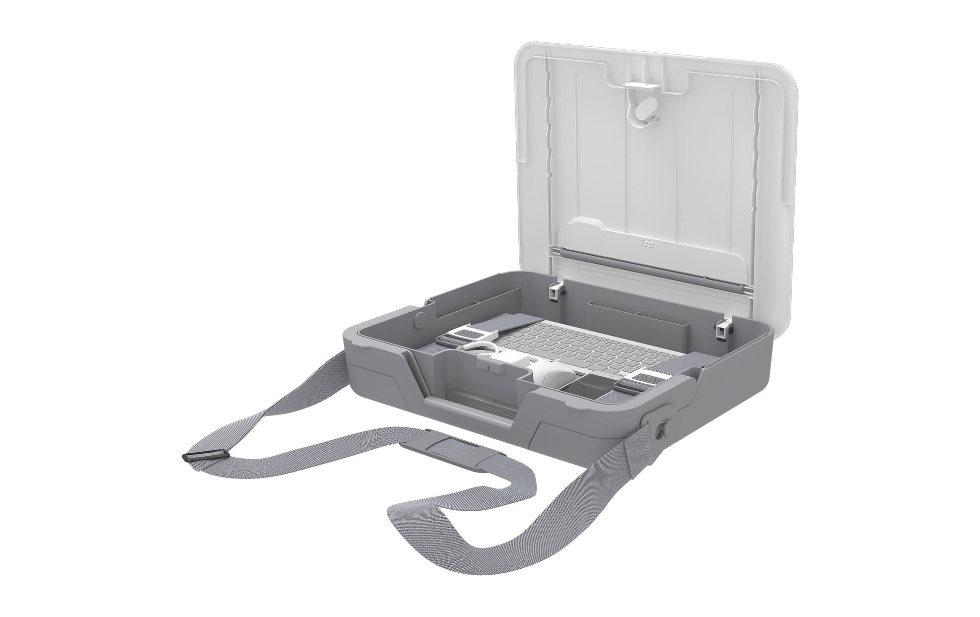 Fellowes BREYTA Laptop-Ständer – für Laptops bis 14", abschliessbar – Weiss