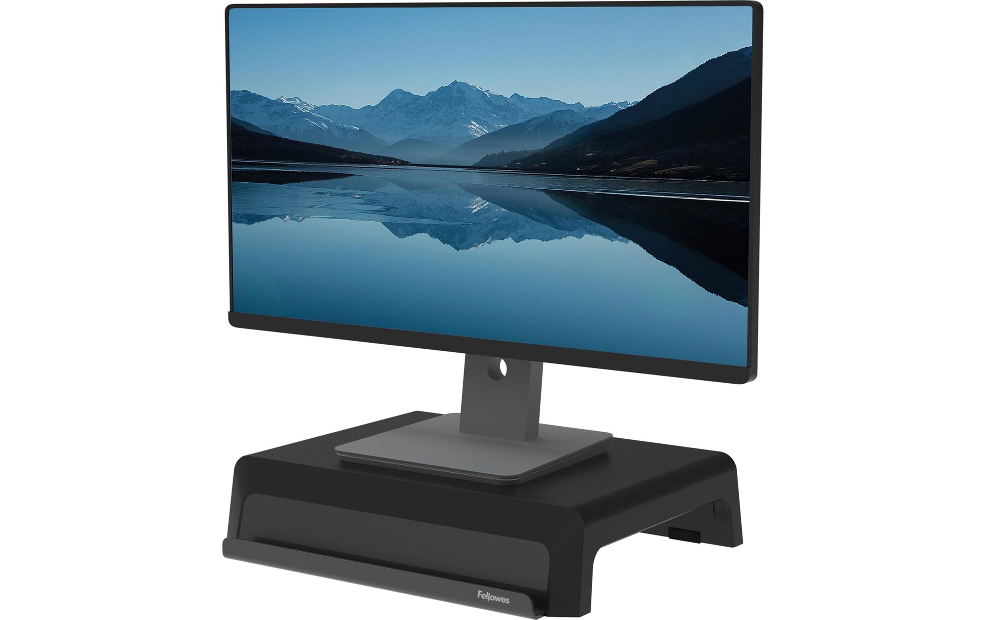 Fellowes Breyta 100016560 – Monitorhalterung, Standfuss, bis 27", 15 kg, höhenverstellbar, schwarz