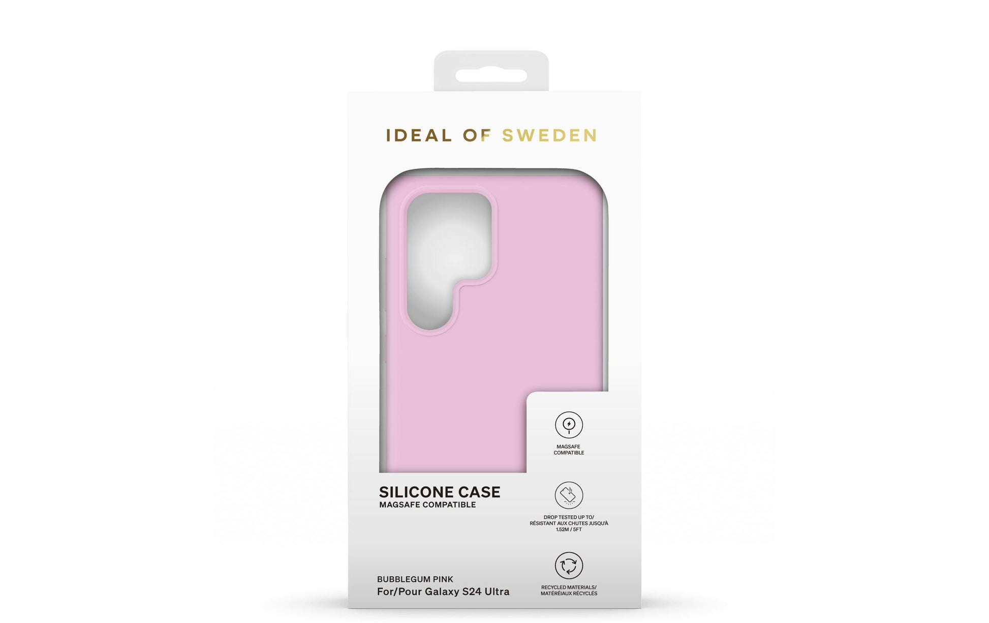 iDeal of Sweden Backcover – für Samsung Galaxy S24 Ultra, Bubblegum Pink, sturzsicher bis 1,52 m
