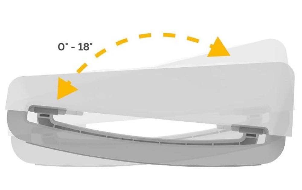 Fellowes Breyta Fussstütze – höhenverstellbar, weiss