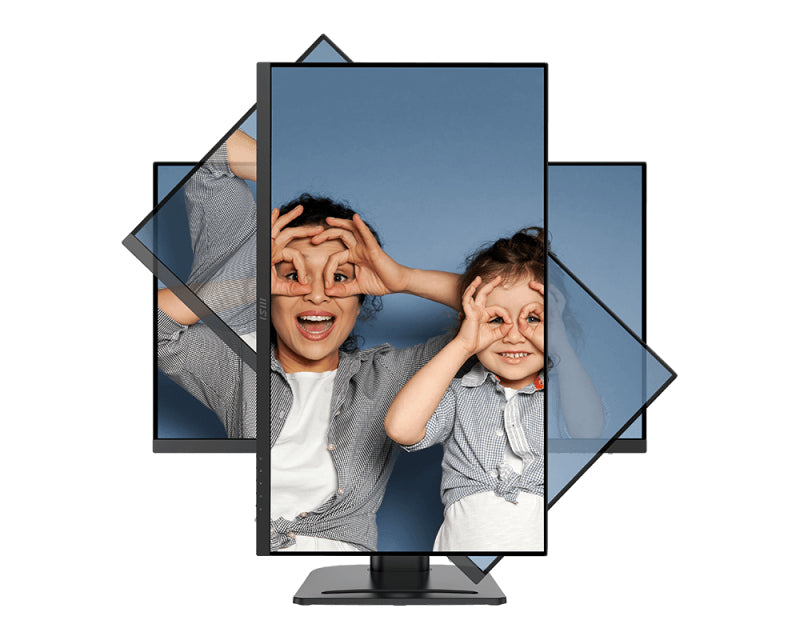 MSI PRO MP273QPDE E2 – Monitor, 27", 2560 × 1440 (WQHD), IPS, 100 Hz, 400 cd/m², VESA 75 × 75, Schwarz