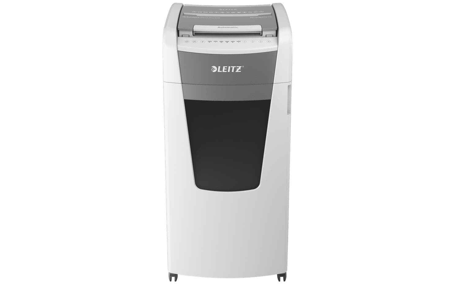 Leitz bürogeräte Leitz IQ Autofeed Office600 – Aktenvernichter mit Autofeed, DIN P-5, Mikroschnitt 2 × 15 mm, 100 Blatt, 34 l