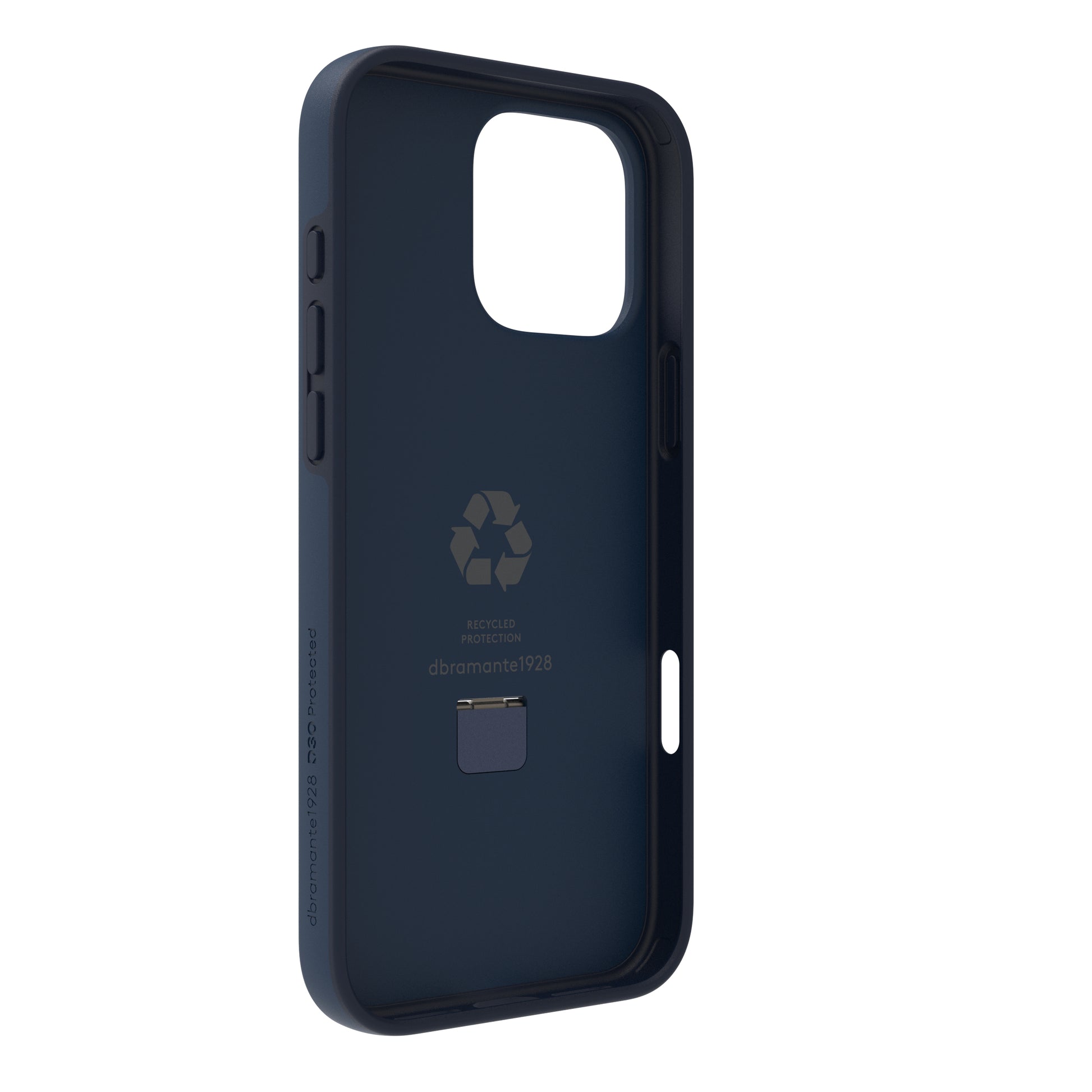 dbramante1928 Iceland Ultra D3O Backcover – für Apple iPhone 16 Pro Max – Recycling-Kunststoff, blau