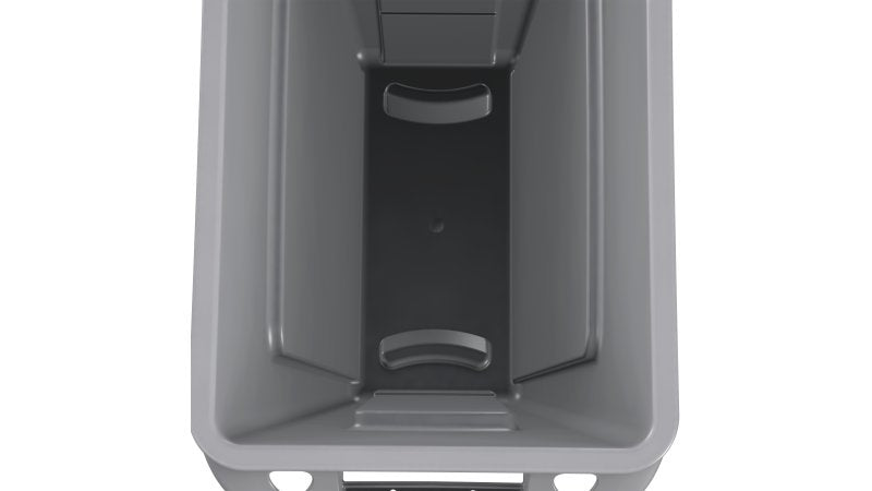Rubbermaid Recyclingbox Slim Jim – 60 l – Kunststoff, rechteckig – grau