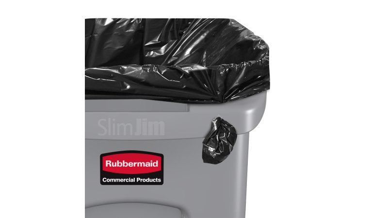 Rubbermaid Recyclingbox Slim Jim – 87 l – Kunststoff, rechteckig – grau