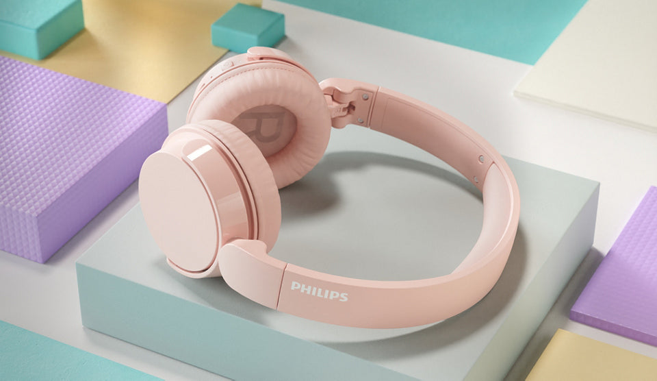 Philips TAH4209PK/00 – Duo On-Ear Headset – Bluetooth – Anrufmanagement – Pink – bis 25 h