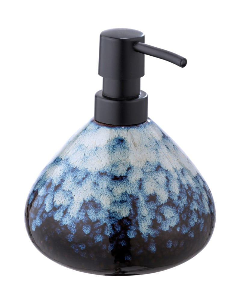 Wenko Rosali Seifenspender – Keramik, Blau, 450 ml