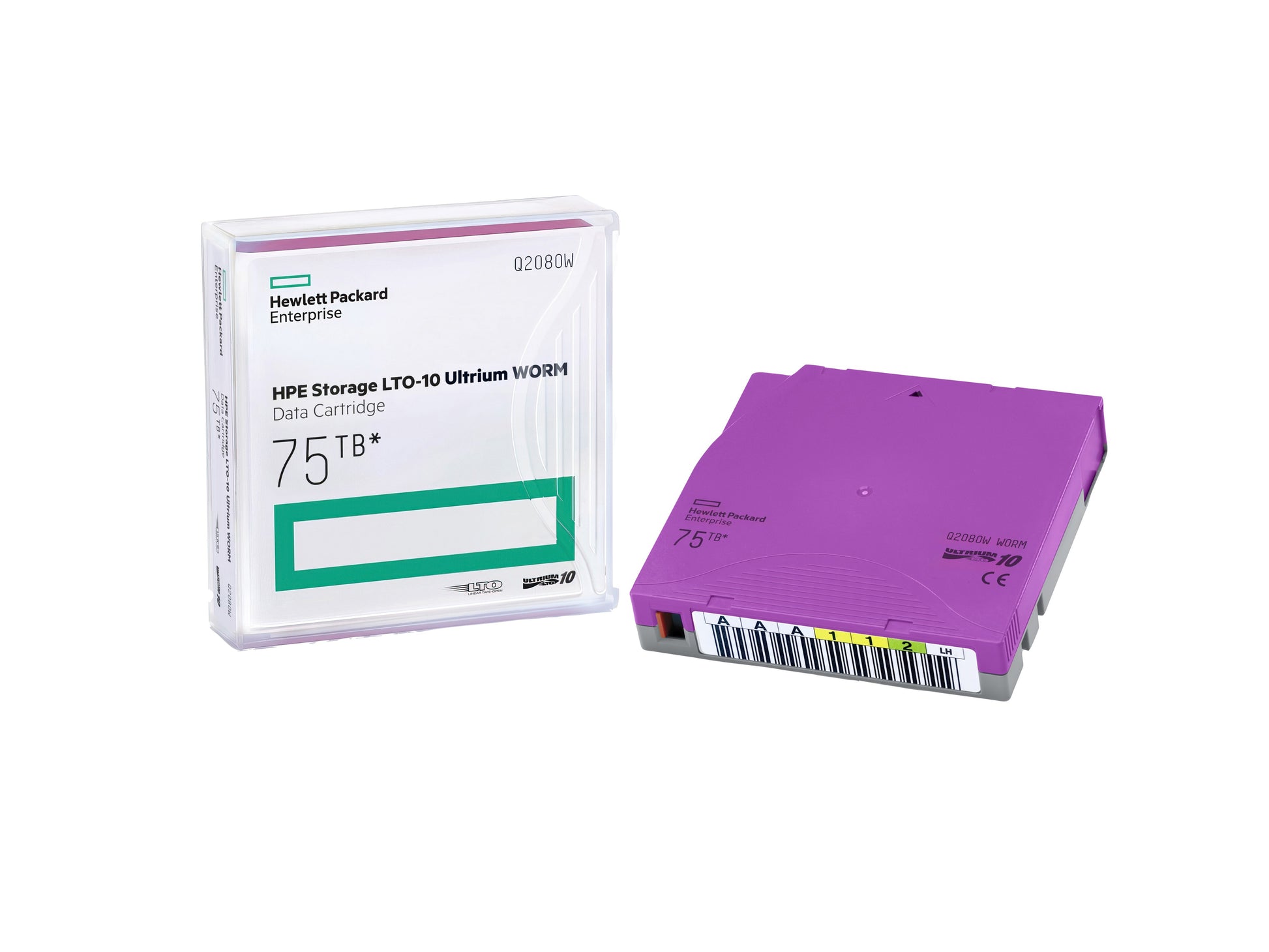HPE LTO-10 Ultrium – 75 TB, 20 Datenkassetten mit Hüllen