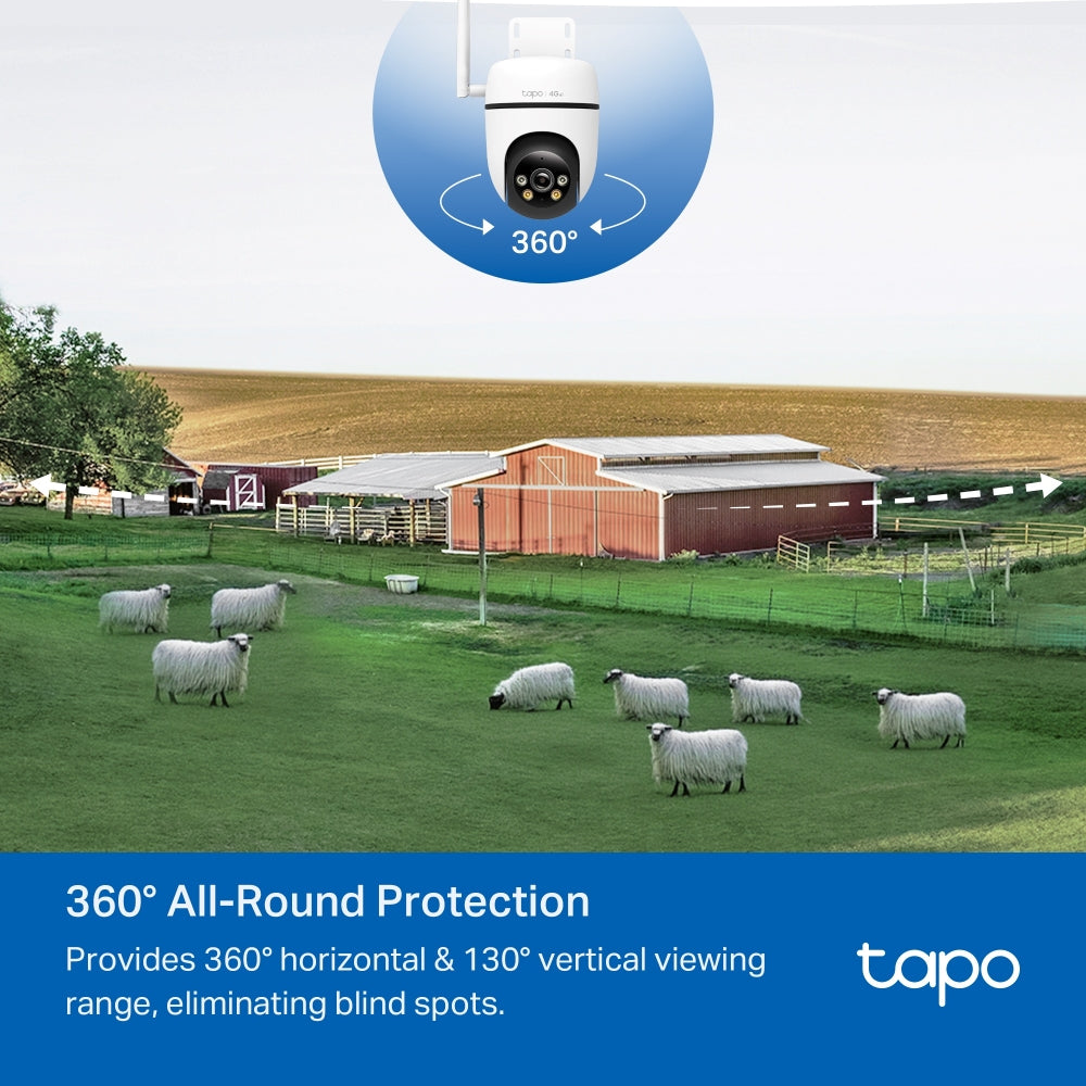 TP-Link Tapo C501GW IP-Sicherheitskamera – 1080p, Reichweite 30 m, IP66, Weiss