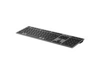 HP 725 – Tastatur, kabellos (Bluetooth/2,4 GHz), RGB-Beleuchtung, Multi-Device, aufladbar