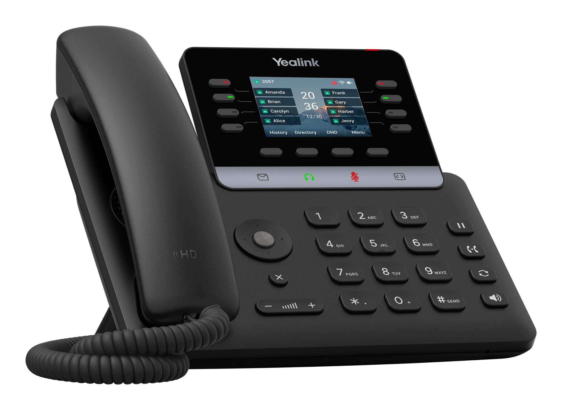 Yealink SIP-T73U – IP-Telefon, 12 VoIP-Konten, PoE, 2,8" Display, Schwarz