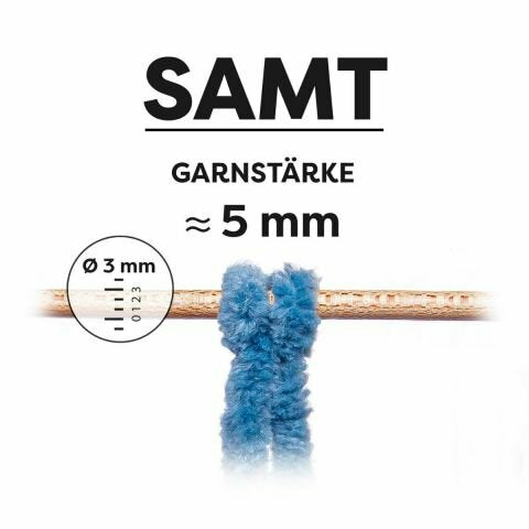 myBoshi Chenille Samt Garn Altrosa – 100 g, 100 m, Nadel 7 mm, 100% Polyester, 1 Stk.