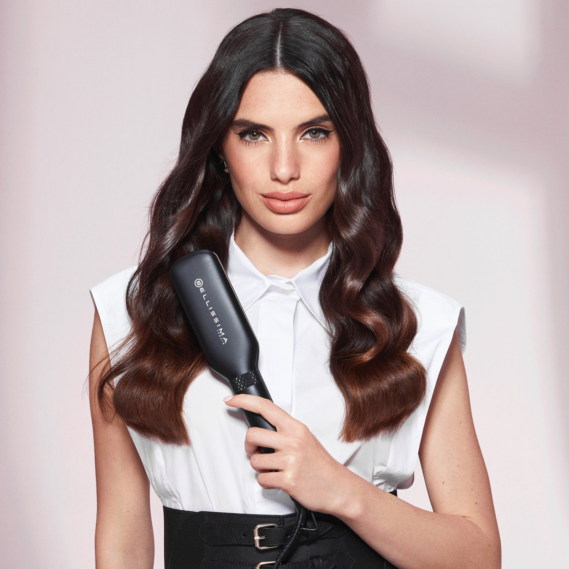 Bellissima Haarglätter 11878 – Ionen, 5 Stufen – 10 cm Plattenbreite – Roségold