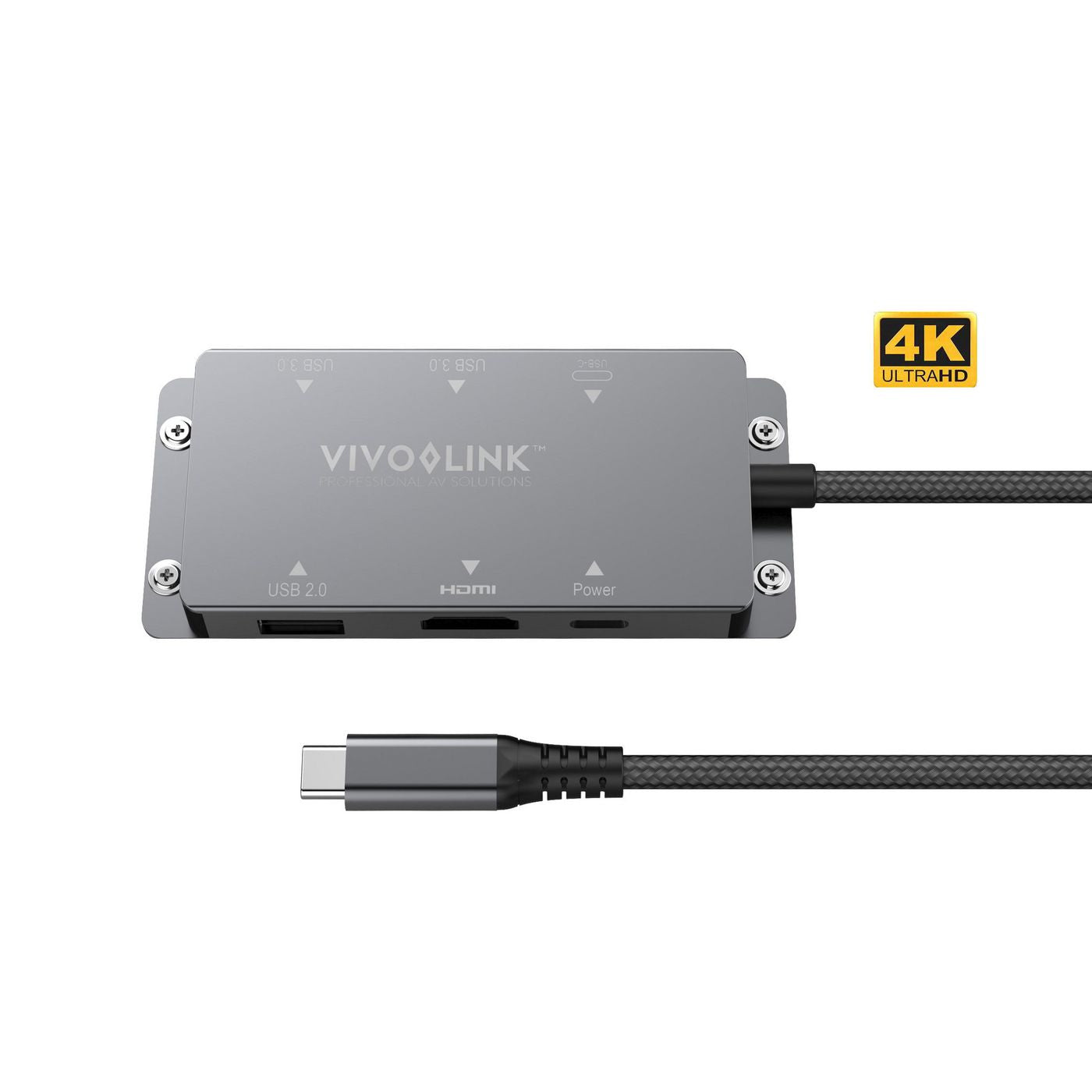 Vivolink VLUSBCHUB Multiport-Adapter – USB-C, 1× DP, 1× HDMI