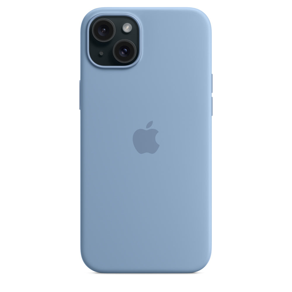 Apple Backcover – für Apple iPhone 15 Plus, MagSafe, Silikon, Blau