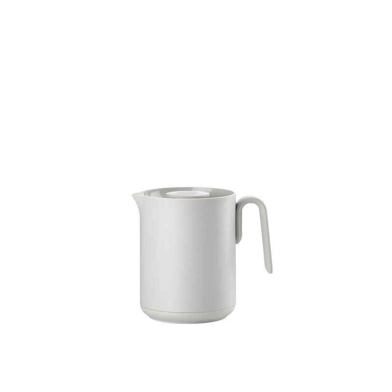 Zone Denmark Thermoskanne – 600 ml, Ø 13,2 cm, Glas/Kunststoff (PP), Grau, mit Deckel