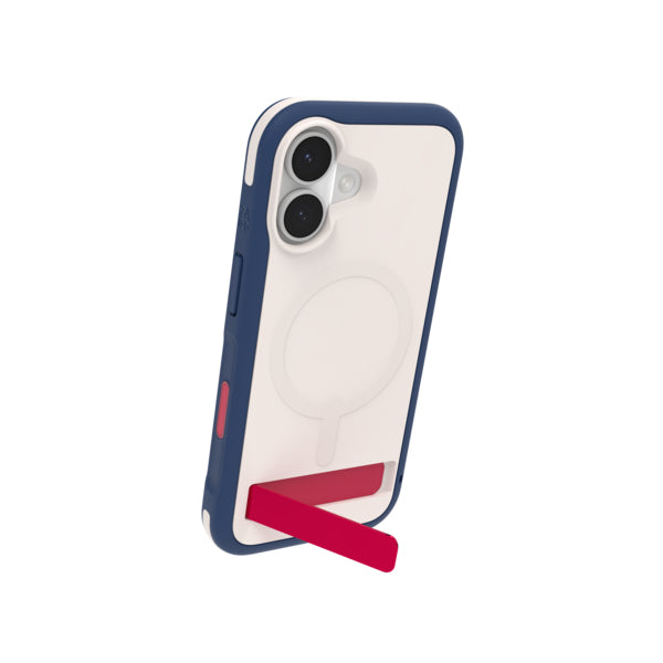 ZAGG Sedona Snap Backcover – für Apple iPhone 17, Graphen, Blau / Rot / Weiss, bis 4 m Sturzsicher