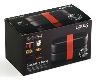 Lékué Lunchbox – 500 ml, 10,0 × 19,2 × 11,0 cm, Kunststoff (PP), mit Deckel