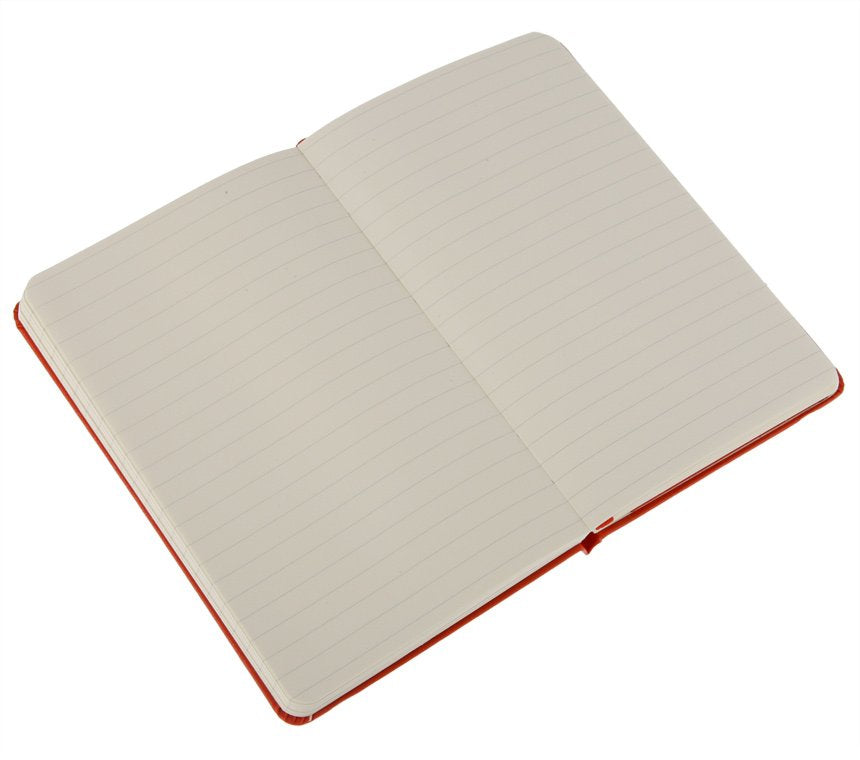 Moleskine Classic Notizbuch – 90 × 140 mm – liniert – 192 Blatt – Hardcover, Gummiband, Lesezeichen, Rot