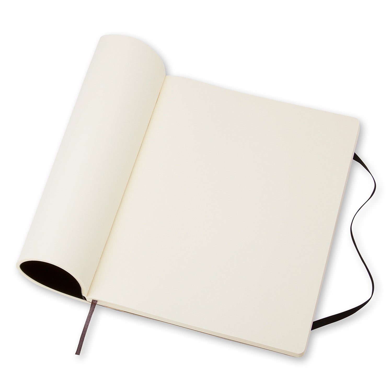 Moleskine Notizbuch, 190 × 250 mm, blanko, Leimbindung, Softcover, 192 Seiten, 70 g/m² – schwarz