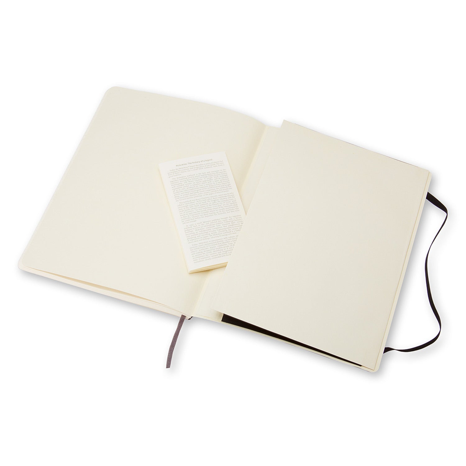 Moleskine Notizbuch, 190 × 250 mm, blanko, Leimbindung, Softcover, 192 Seiten, 70 g/m² – schwarz