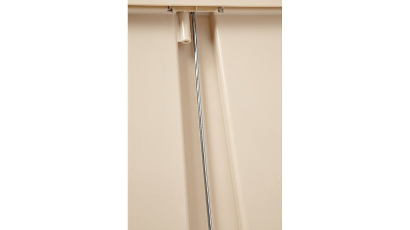Rubbermaid Slim Jim Treteimer – 30 l – Kunststoff, rechteckig – beige – mit Müllsackhalterung