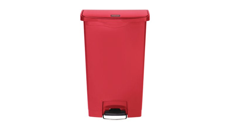 Rubbermaid Slim Jim Treteimer – 68 l – Kunststoff, rechteckig – rot