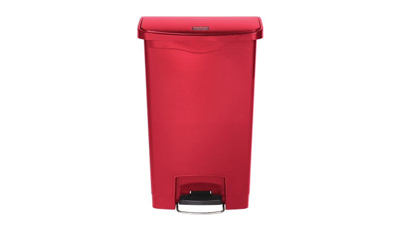 Rubbermaid Slim Jim Treteimer – 49 l – Kunststoff, rechteckig – rot
