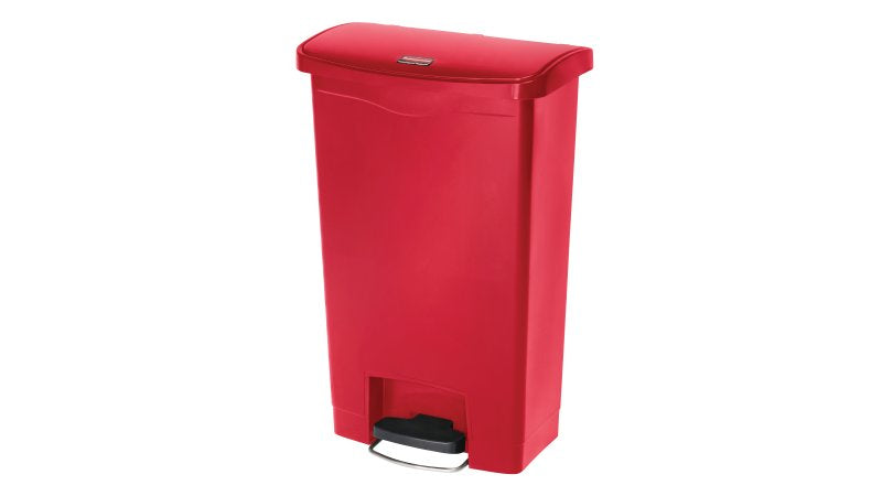 Rubbermaid Slim Jim Treteimer – 49 l – Kunststoff, rechteckig – rot