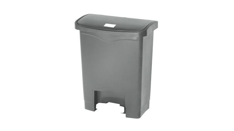 Rubbermaid Slim Jim Treteimer – 30 l – Kunststoff, rechteckig – grau