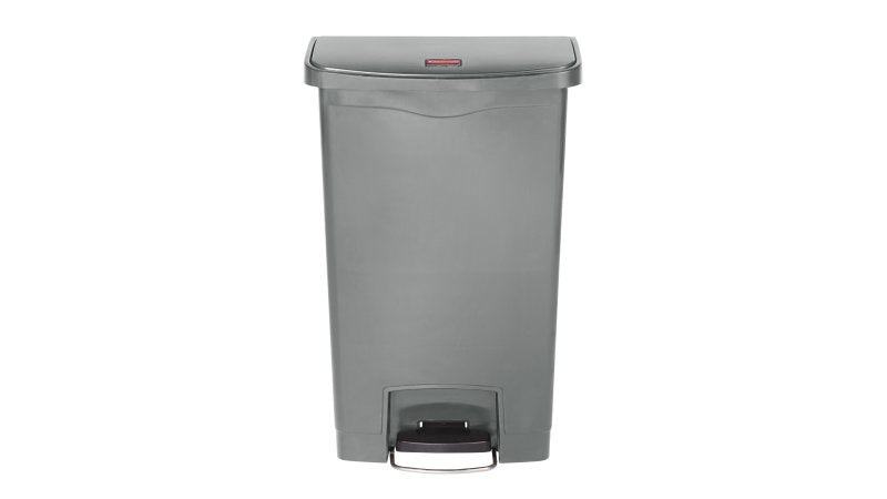 Rubbermaid Treteimer 1883602 – 49 l – Kunststoff, rechteckig – grau