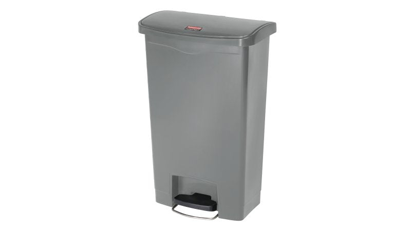 Rubbermaid Treteimer 1883602 – 49 l – Kunststoff, rechteckig – grau