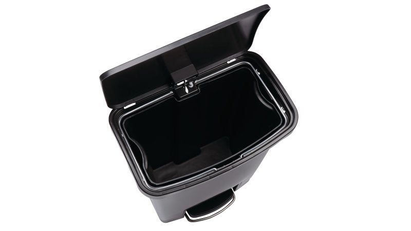 Rubbermaid Slim Jim Treteimer – 30 l – Kunststoff, rechteckig – schwarz