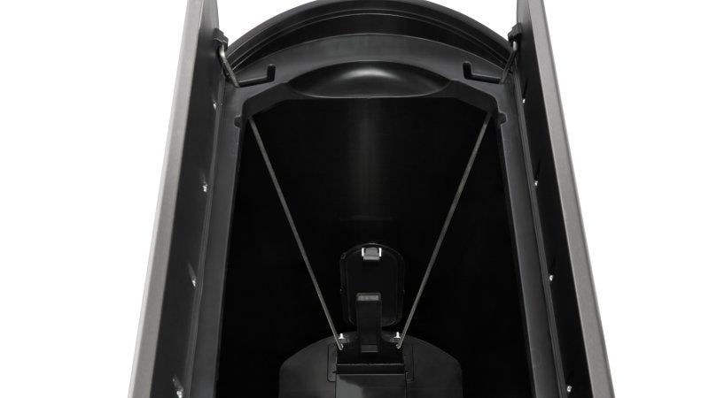 Rubbermaid Slim Jim Treteimer – 49 l – Metall/Kunststoff, rechteckig – schwarz – Müllsackhalterung