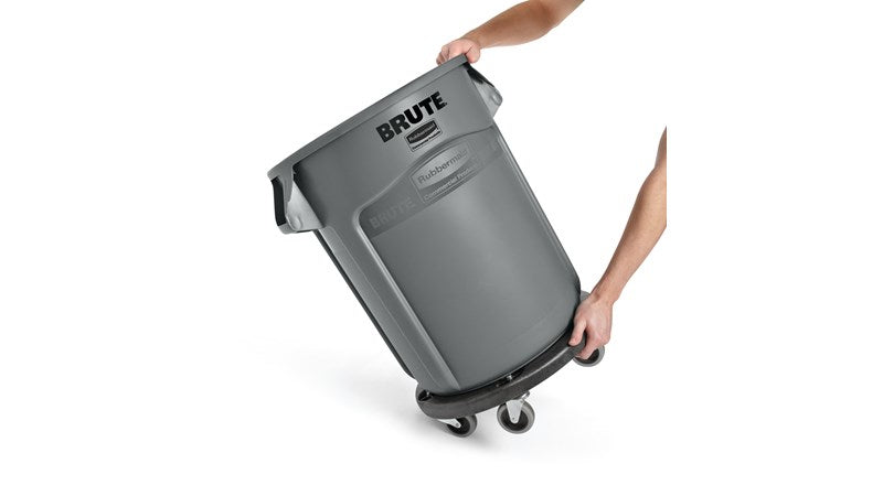 Rubbermaid Abfallsammler/Kehrichtsackhalter (mobil) FG264000BLA – für BRUTE 75,7 L und andere – schwarz, 5 Rollen