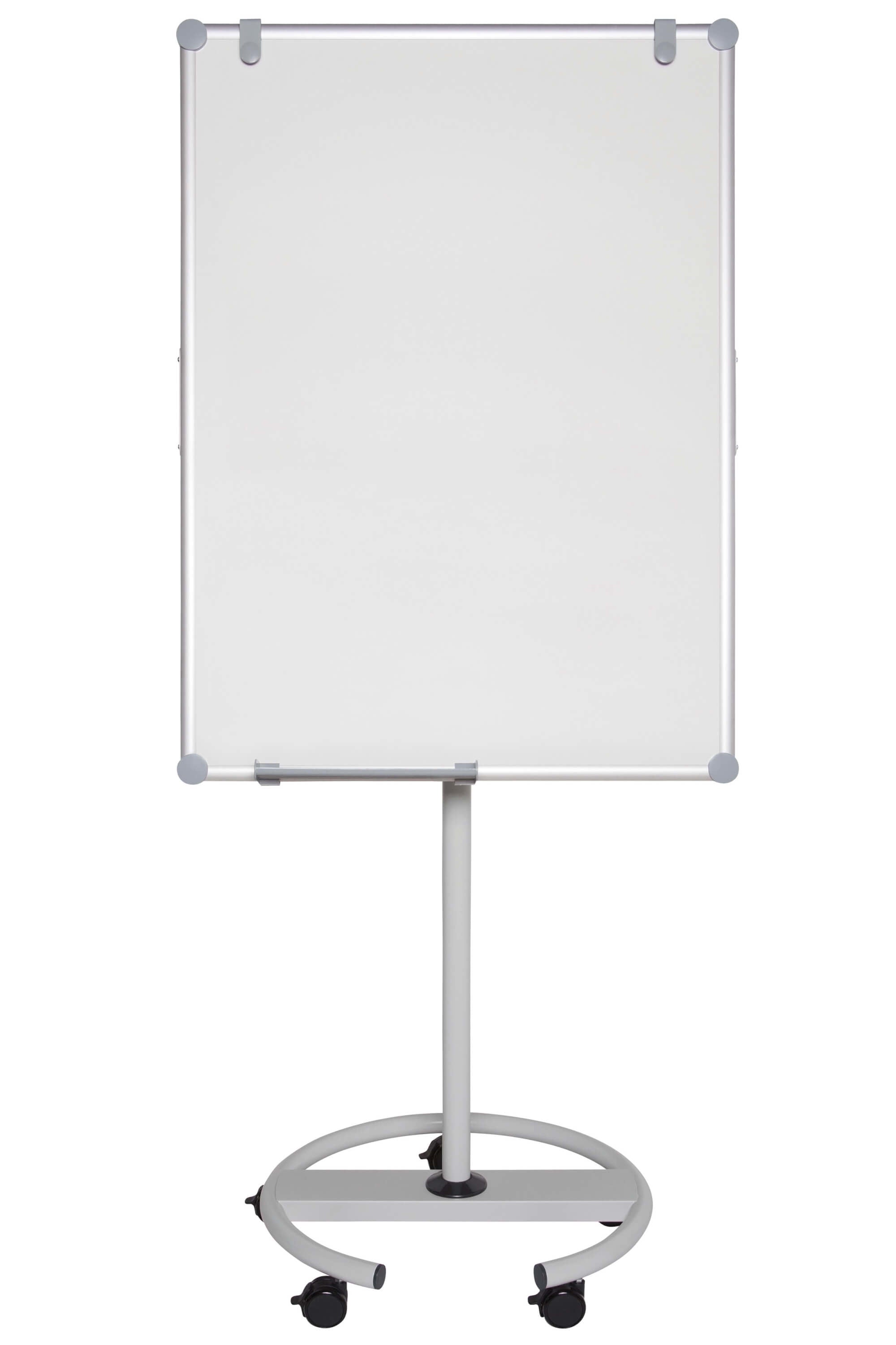 MAULpro Flipchart mobil Rundfuss – Emaille-Oberfläche, 5 Lenkrollen
