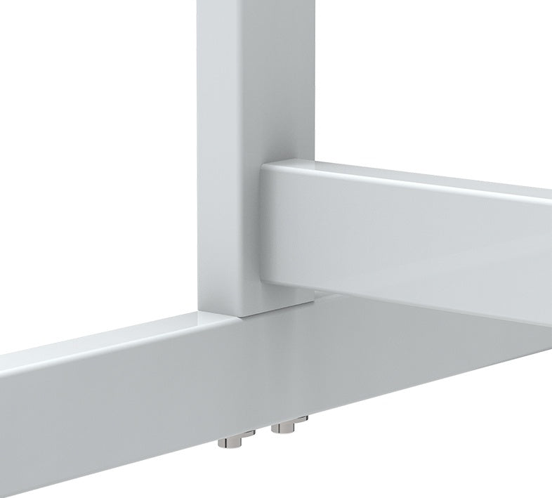 MAUL Whiteboard – 200 × 100 cm, Alu-Rahmen, grau, mit Ständer, drehbar, inkl. Stiftablage