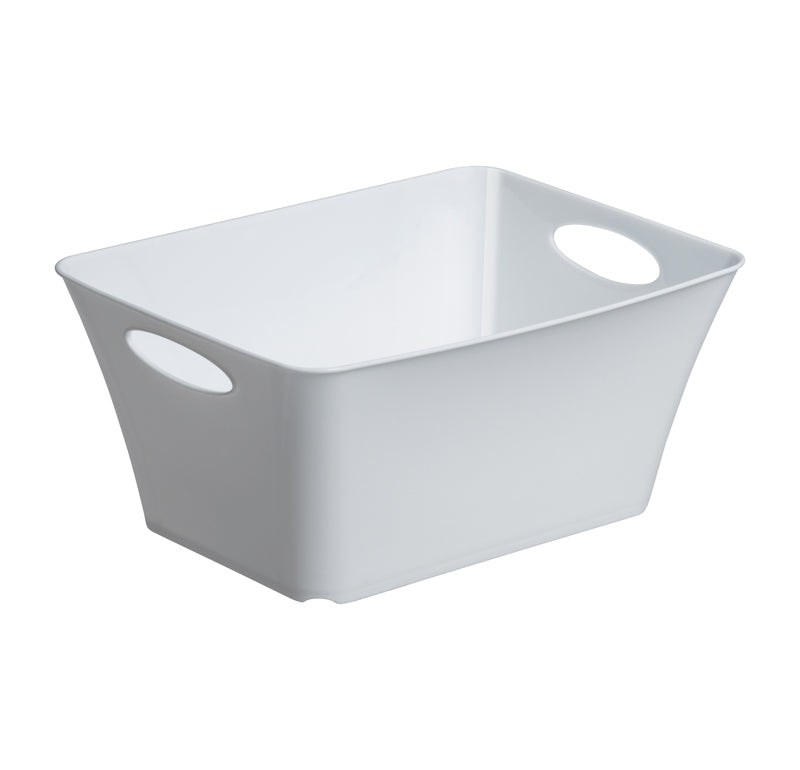 Rotho Aufbewahrungsbox Living – Kunststoff, Weiss, 21,6 × 13,5 × 29,5 cm