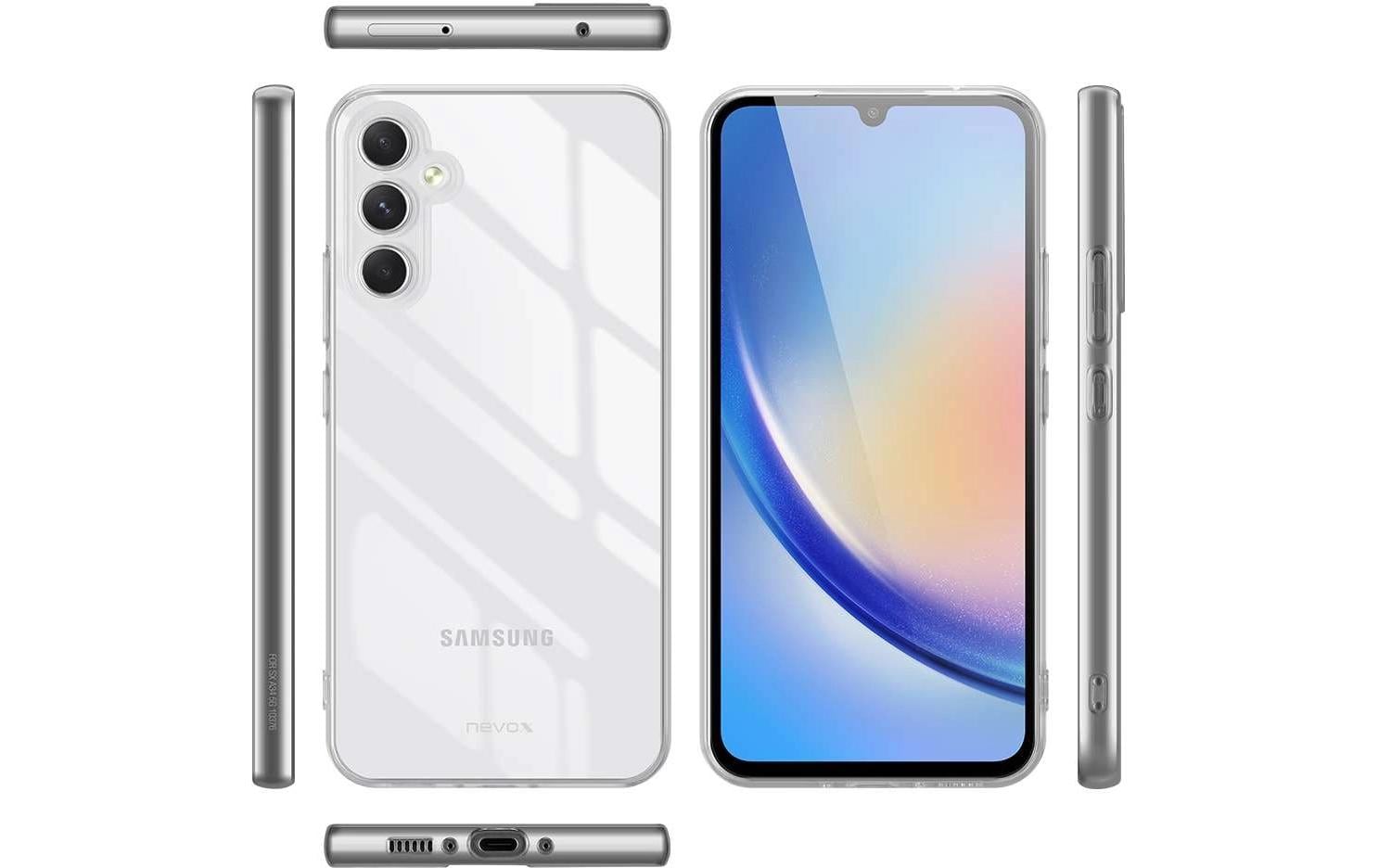 nevox StyleShell Flex Backcover – für Samsung Galaxy A35 5G, TPU, Transparent