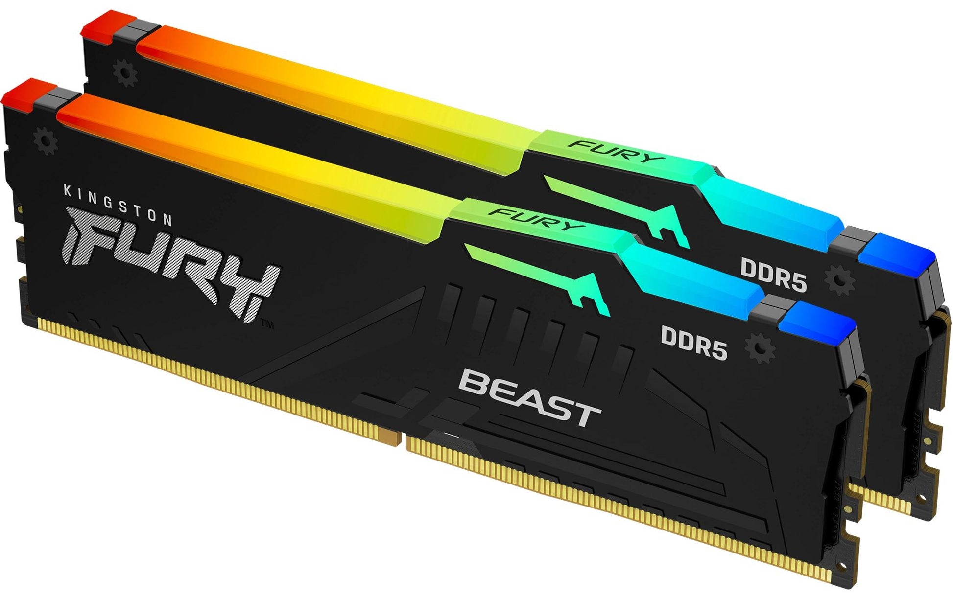 Kingston Technology Kingston FURY Beast – 32 GB RAM, DDR5 6000 MT/s, 2×16 GB, CL36, RGB, EXPO