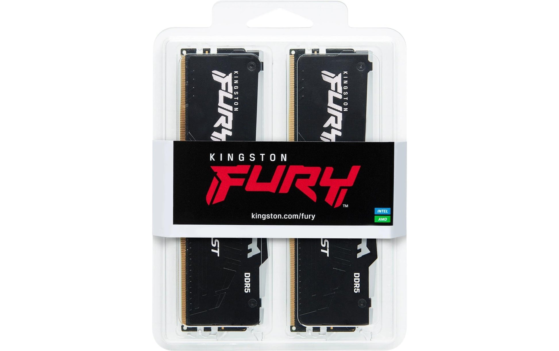 Kingston Technology Kingston FURY Beast – 64 GB (2×32 GB) DDR5-6400 CL32, 288‑Pin DIMM, EXPO, RGB, Schwarz
