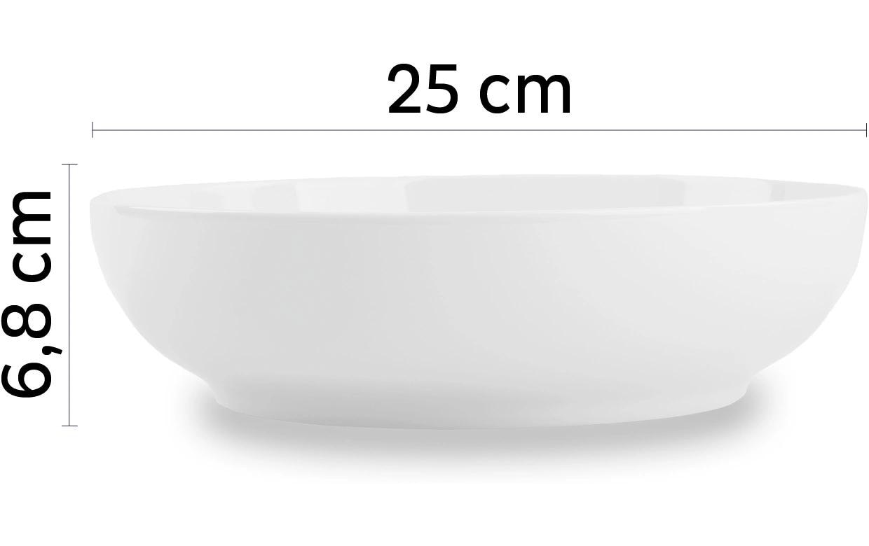 Silwy Magnet-Food-Bowl S0FB-1314-1 Salatschüssel – 2,4 l, Porzellan, Weiss