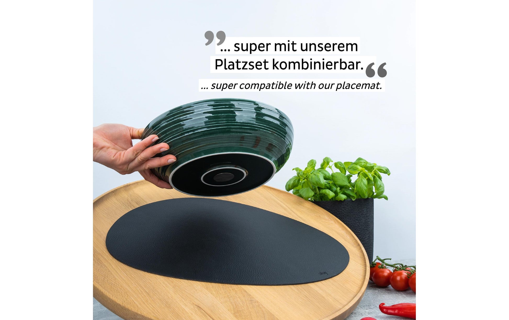 Silwy Schale – 2,4 l, Porzellan, dunkelgrün