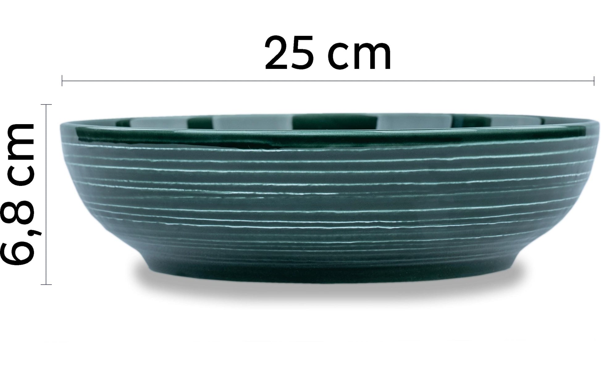 Silwy Schale – 2,4 l, Porzellan, dunkelgrün