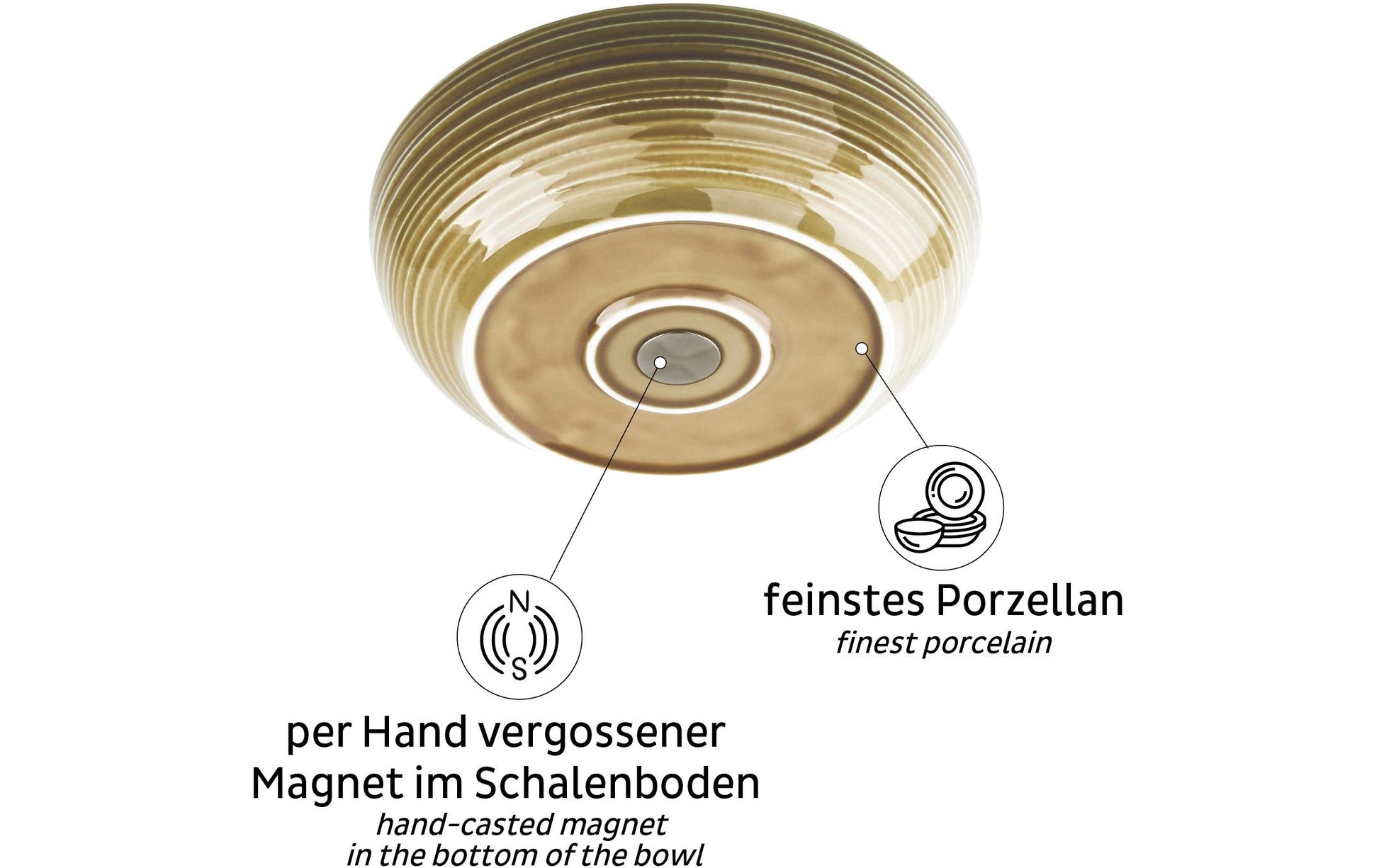 Silwy Salatschüssel – 2,4 l, Porzellan, Elfenbein