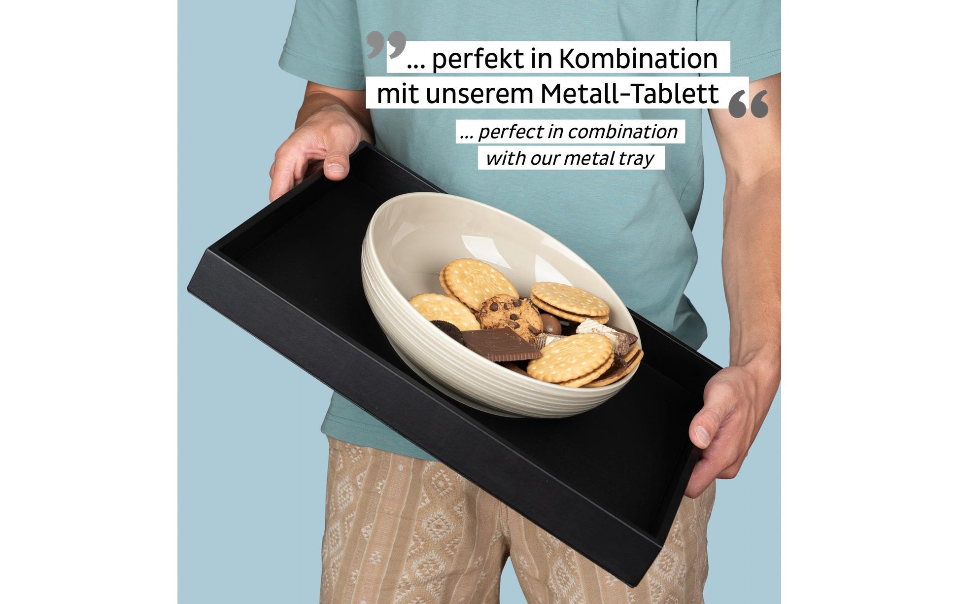 Silwy Salatschüssel – 2,4 l, Porzellan, Elfenbein