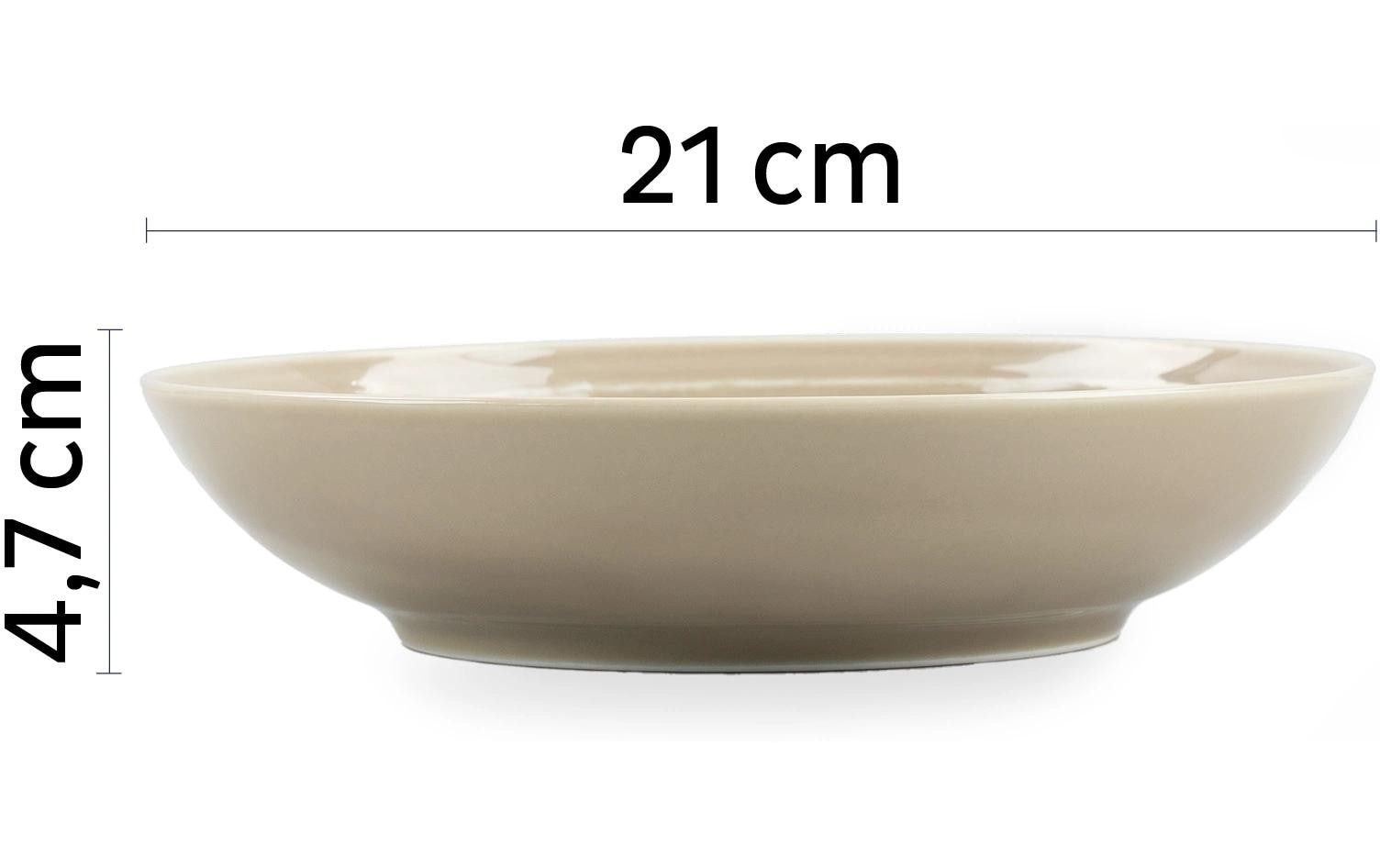 Silwy S0FB-1325-2-E Salatschüssel – 0,60 l, Porzellan, Elfenbein, 2 Stück
